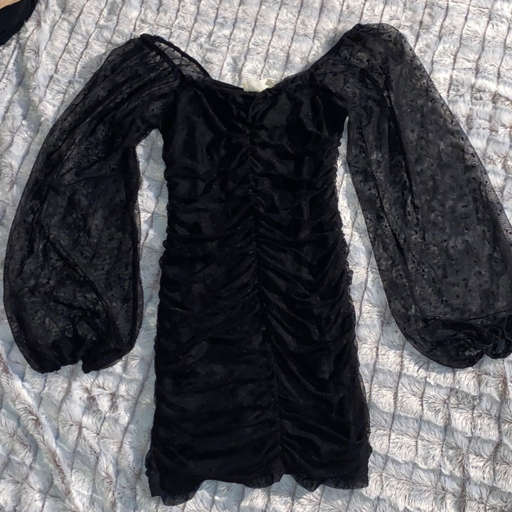 Peach Love Long Sleeve Mini Dress